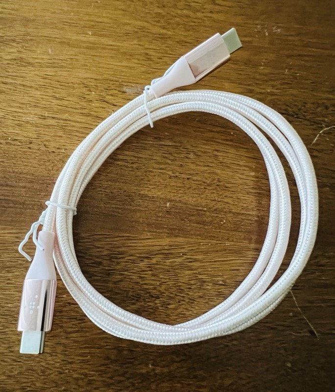Pink Belkin BoostCharge Braided USB-C to USB-C Cable 4ft. gallery