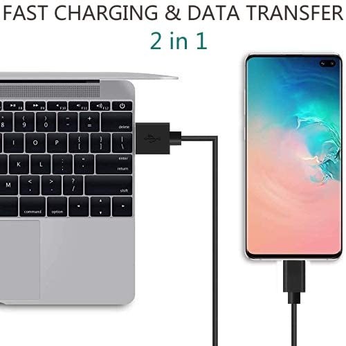 2 Pack 3FT USB A to C Cable Type C Fast Charging Phone Cord 3 feet Black Wire gallery