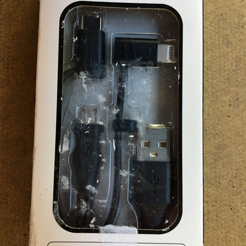 Universal Charge Cable USB 2.0 3 ft. Tri-Tip Micro. Outer Package Rough gallery