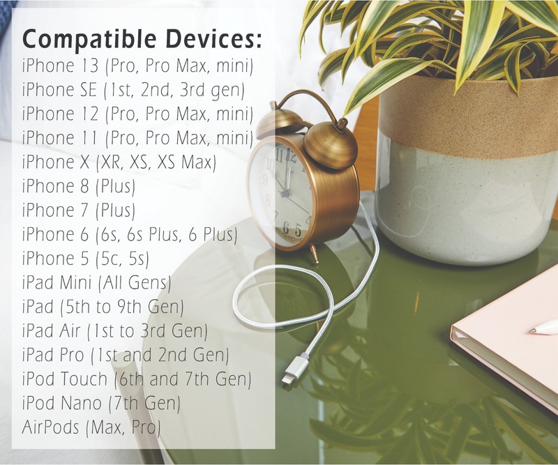 PWR UP iPhone Charger MFi Certified | Available in 3ft/6ft and Multiple Colors gallery