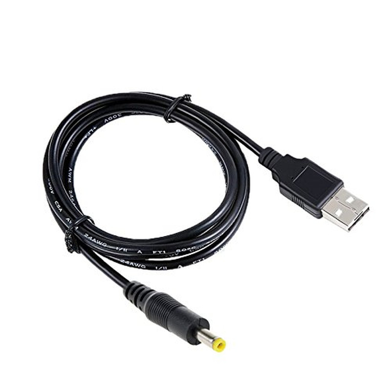 USB to DC DC Barrel Jack Power Cable Adapter Wire Connector 4.0 X 1.7Mm gallery
