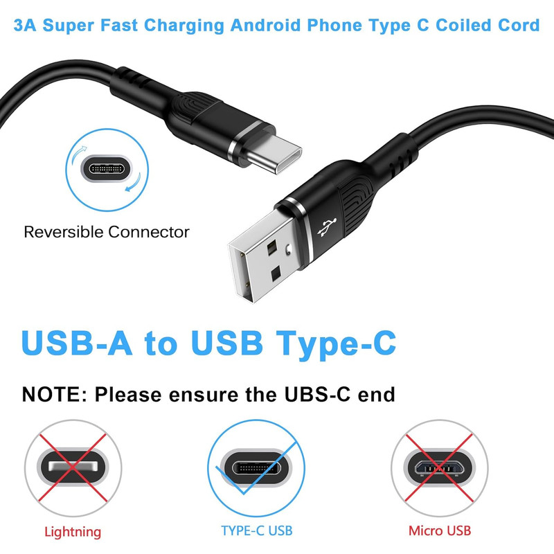 USB C Coiled Iphone 17 Charger Cord Retractable Car Charger Cable for Iphone 17 gallery