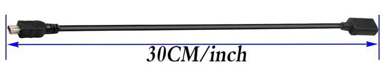 USB 2.0 Type-C to Mini USB Male Extension Cable 30CM - Reliable 480Mbps Transfer gallery