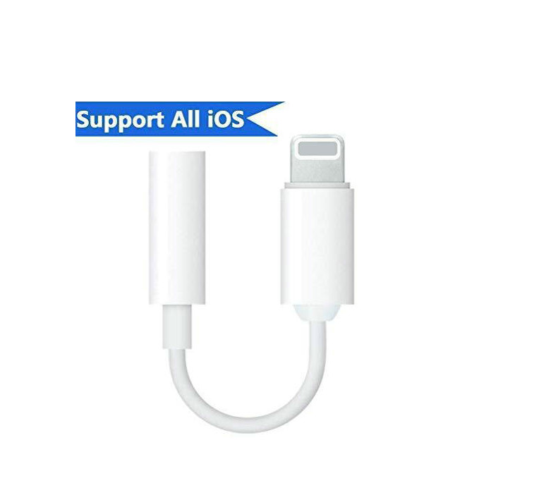 LOT 100 x iPhone 8pin to 3.5mm Aux Jack Adapters Headphone Cords For iPad iPhone gallery