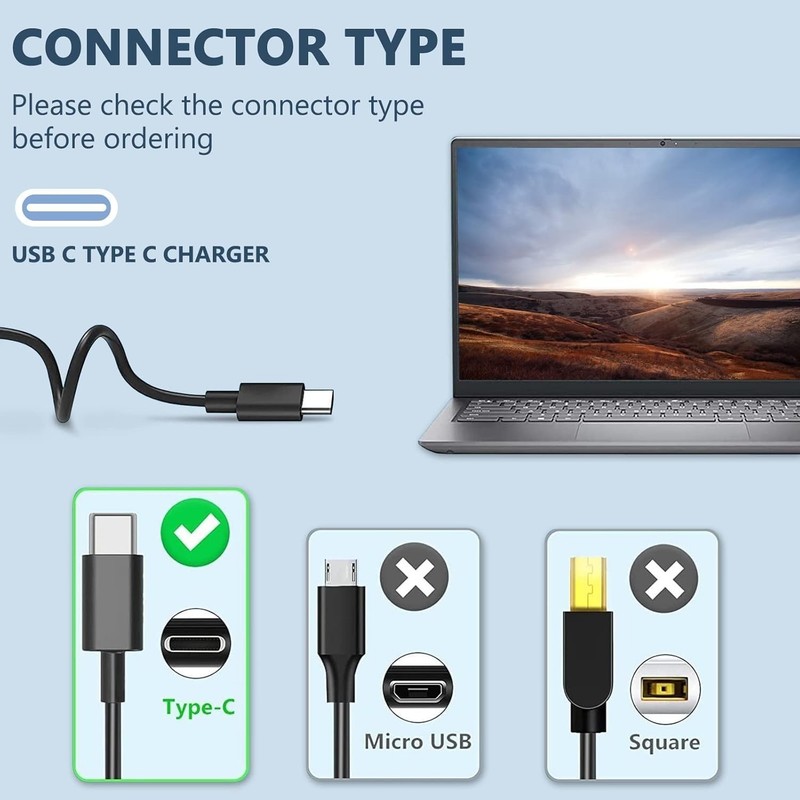 100W USB-C Fast Charger - Ideal for MacBook Air/Pro, iPad, HP, Dell & Lenovo gallery
