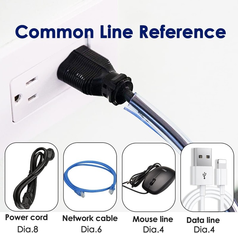 10ft Clear Pet Cord Protector - Flexible and Chew-Resistant Cable Sleeve gallery