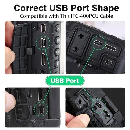 10ft USB Data Transfer Cable for Canon DSLR Cameras & Vixia Camcorders - 2 Pack gallery