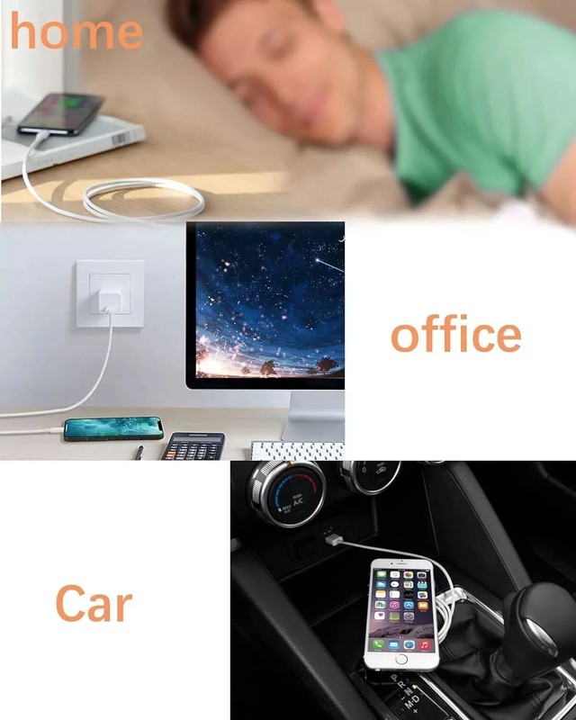 3ft White USB Fast Charging & Data Syncing Cable for Apple devices USA Seller gallery