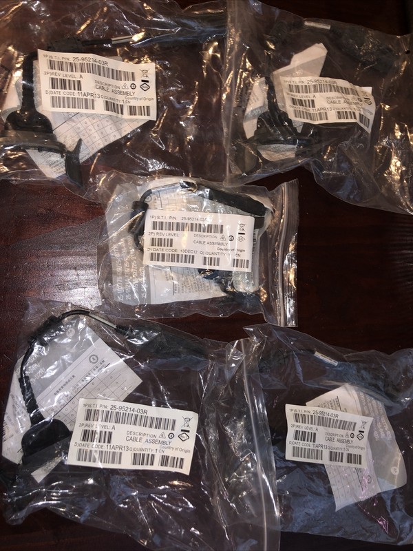Lot of 5 New Motorola 25-95214-03R Charger Connect Cable MC70/MC75/MC75A gallery