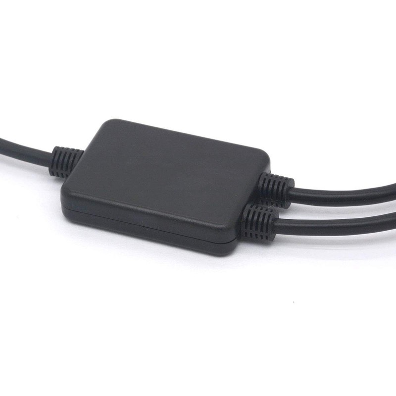 USB Splitter Cable Upgrade Chip Angled USB 2.0 A Male to Dual Female Data Syn... gallery