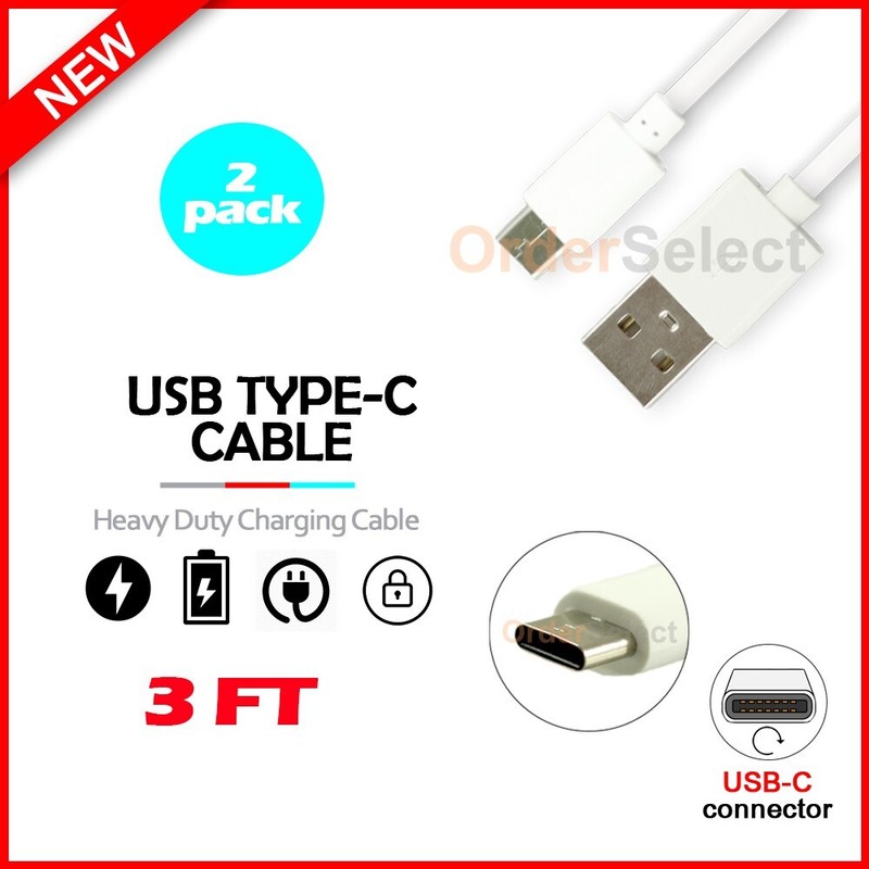 2-Pack USB Type-C Charger Cable Cord for Google Pixel 7/ Pixel 7a / Pixel 7 Pro