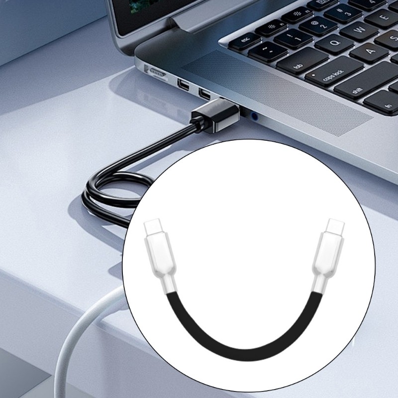 Short Type C Extension Cable Straight Head Data Cord Line for Tablets Phones gallery