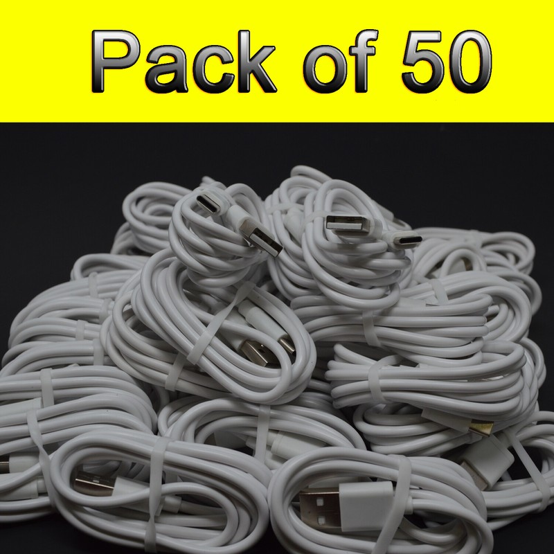 [LOT of 50] FAST CHARGING USB Type-C Connector Data Sync Charger Charging Cable gallery
