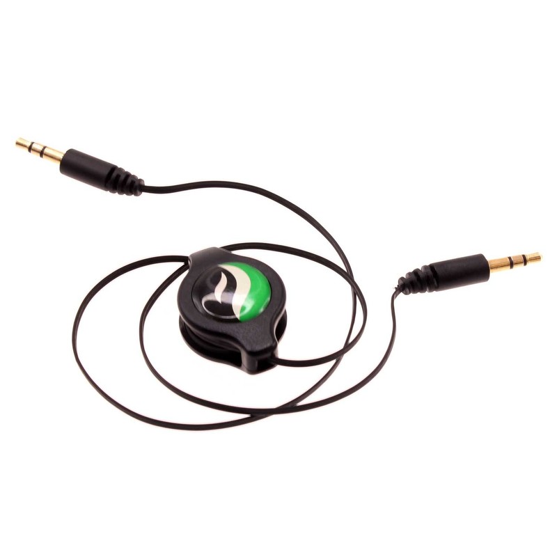 Aux Cable Retractable 3.5mm Adapter Car Stereo Aux-in Audio Cord for Tablets
