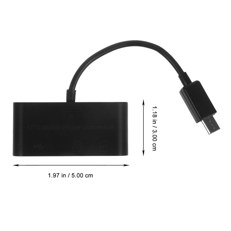 3 in 1 OTG Mobile Phone Hub USB USB 2 0 Card Reader for Cards gallery