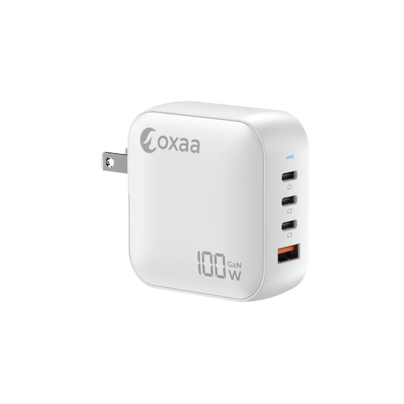 OXAA 100W USB-C Fast Charging Bundle with GaN Charger OXHB1301 Silver | New gallery