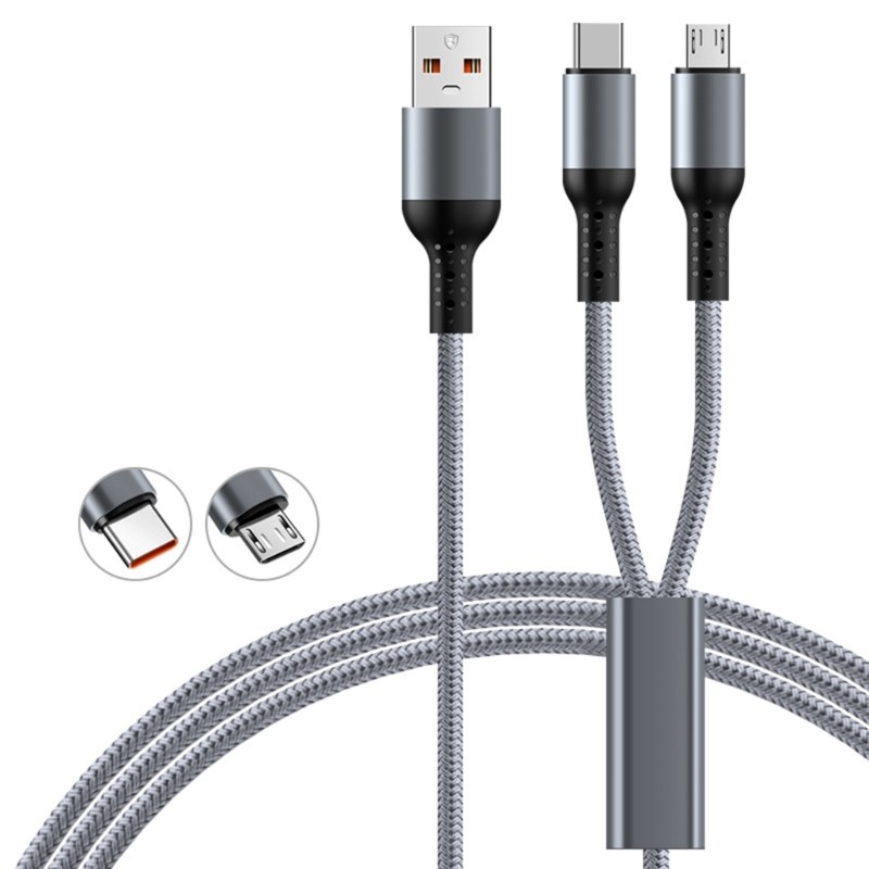 Charging Cable USB to Double Type C 66W Power Delivery Charger for Tablets gallery