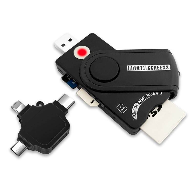 Universal USB SD Micro SD Smart Card Reader OTG for iPhone, Android, & Computers gallery
