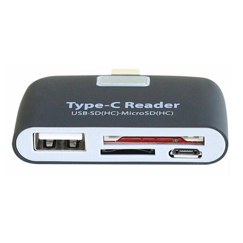 USB C 3.1 Type-C to USB 3.0 OTG HUB Phone Adapter Micro SD Memory Card Reader US