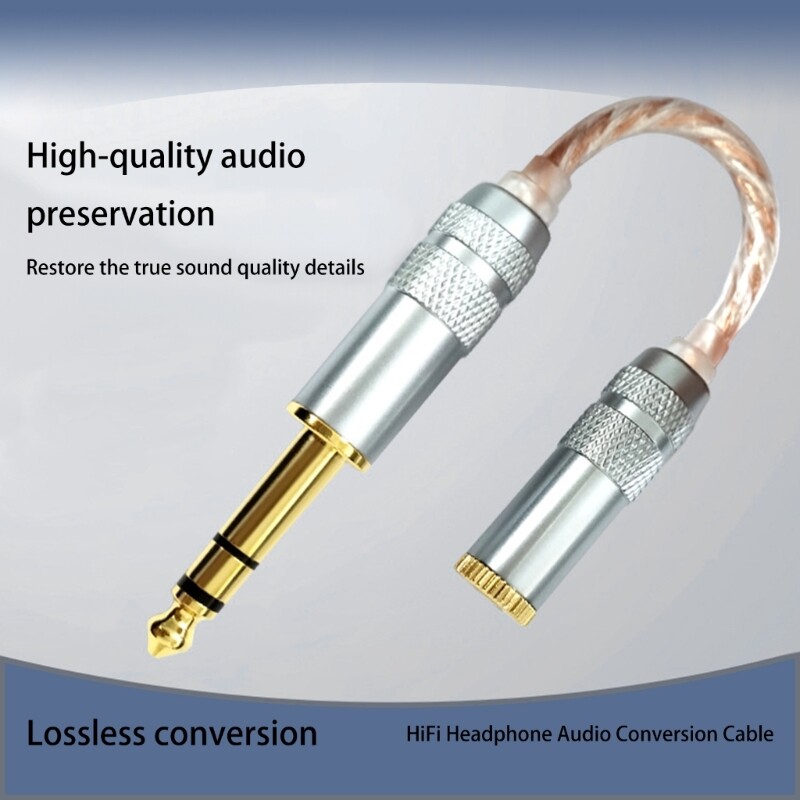 Balanced 6.35mm Stereo Male to 4.4mm Female Adapter Cord Connection Wire Line gallery
