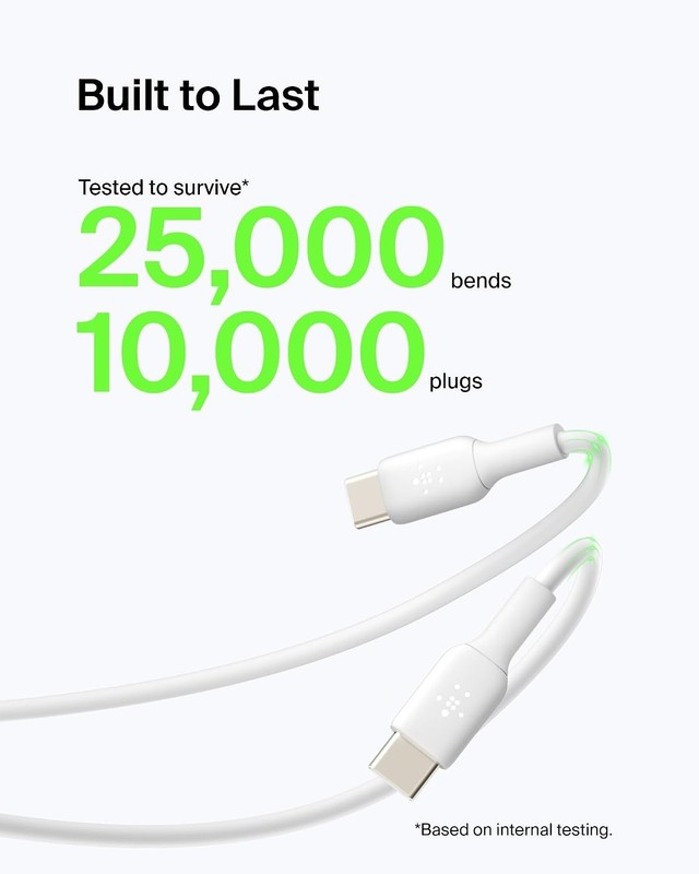 Ultra-Flexible USB A to USB C Cable 2-Pack, 3.3ft - Perfect for iPhone & Galaxy gallery