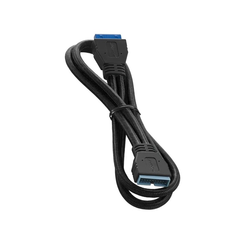 ModFlex Sleeved Internal USB 3.0 Cable Black 50cm For Motherboard