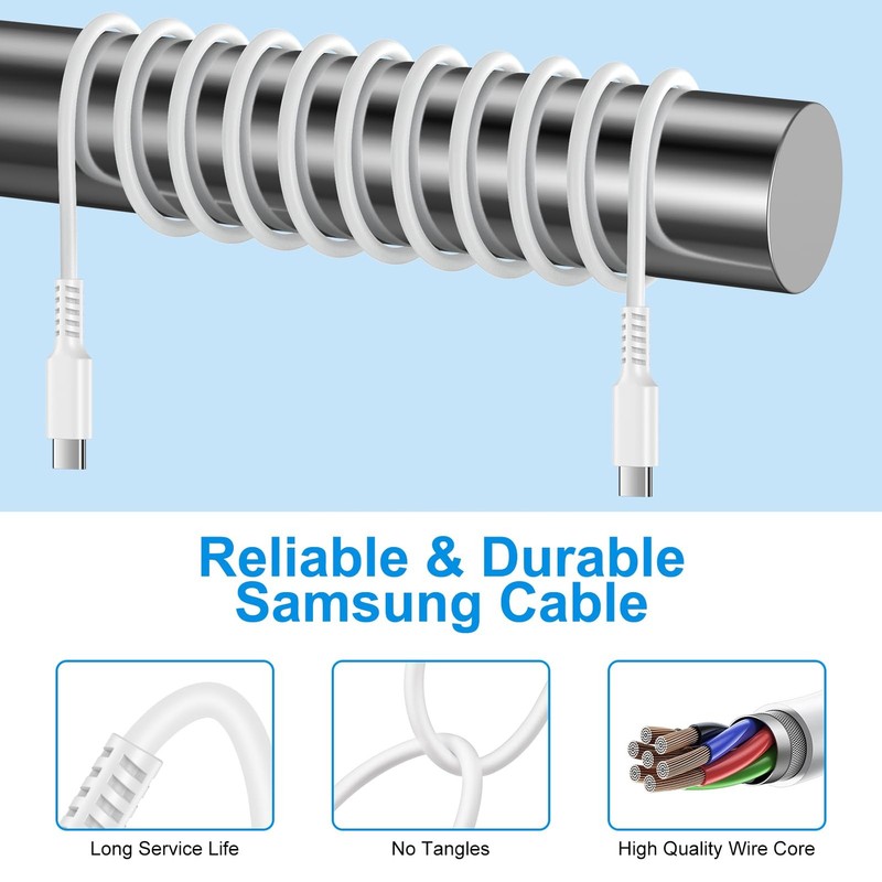USB Samsung Super Charger 25W Fast Charging Cable for Galaxy A57 A37 A16 5G S... gallery