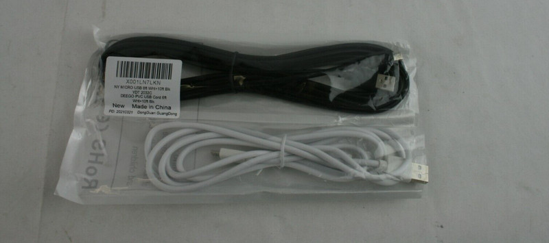 Micro USB Cable 2-Pack – 10ft & 6ft, Fast Charging