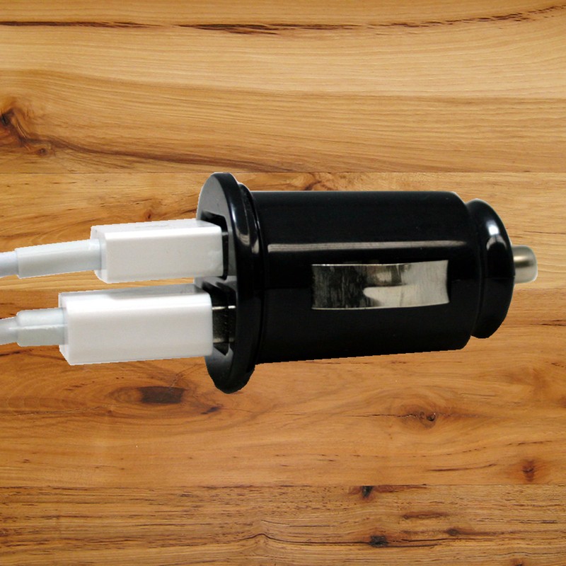 Mini Bullet Dual USB Car Charger Adapter Fits iPhone5 3G S 4 4G USA SELLER