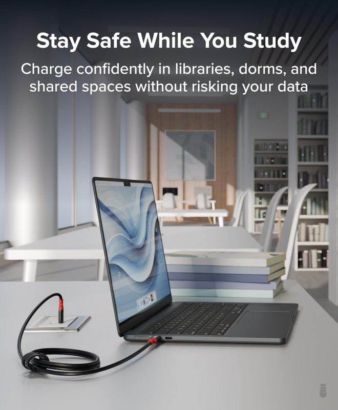 Plugable USB-C Charging Cable 240W With Data Blocking 1 Meter gallery