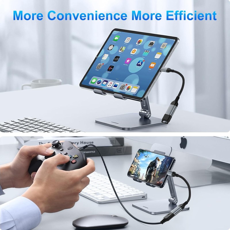 5Gbps USB C To USB Adapter Type C To USB 3.0 OTG Cable On The Go C Male Gray gallery