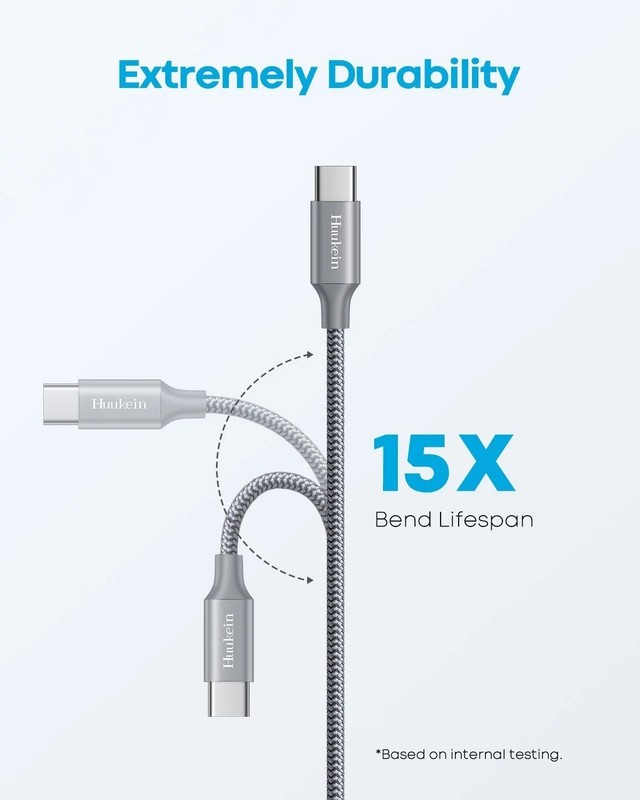 Short USB C Cable 1Ft, 2-Pack USB a to USB C Cable Fast Charging, Short USBC Cha gallery