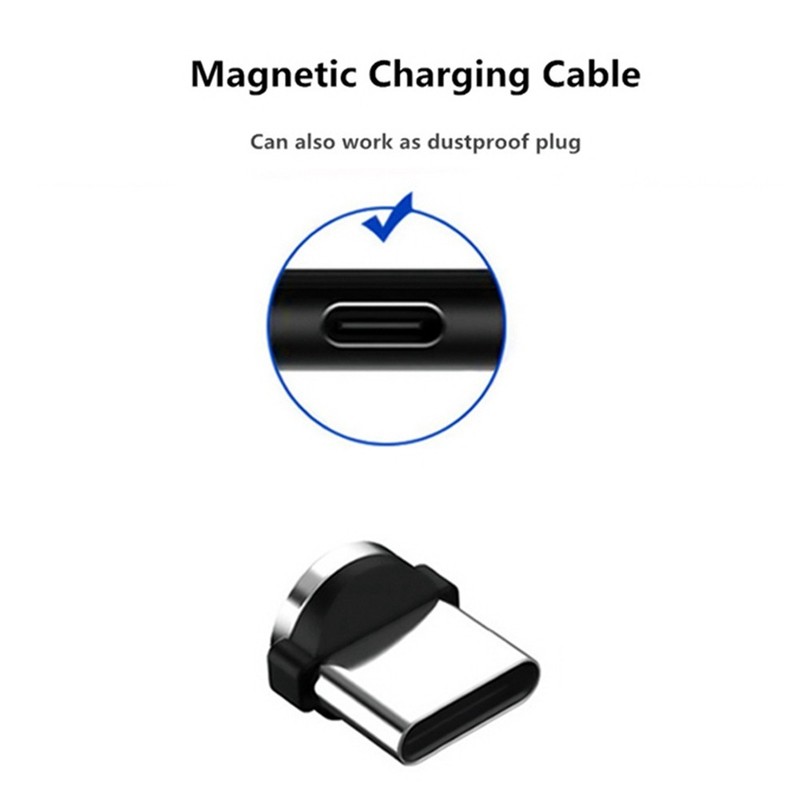 5PC Round Magnetic Cable Plug 8 Pin Type-C Plugs Fast Charging Phone Magnet2280 gallery
