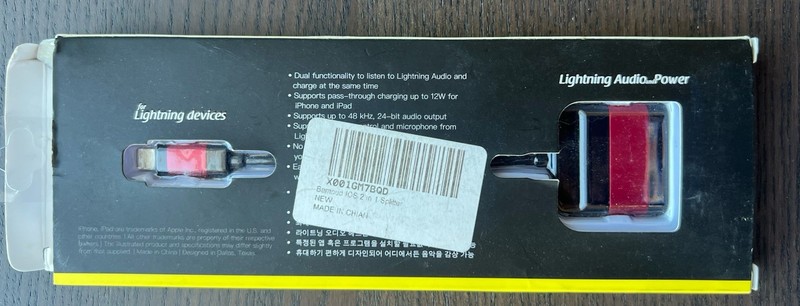 Lightening-2 In 1 Dual Adapter Audio Charging Splitter Cable Ear/Headphones iOS gallery