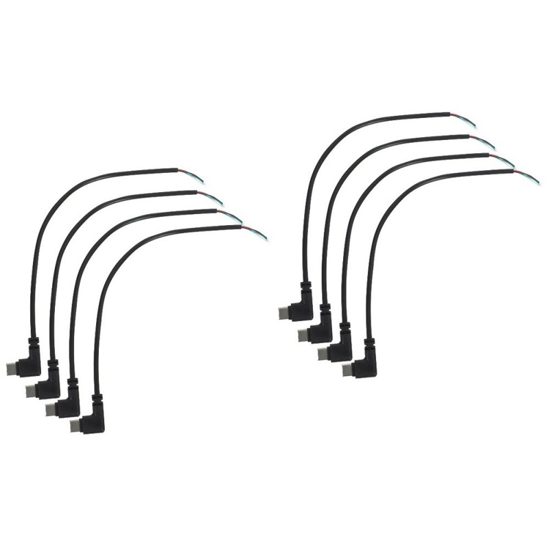 Set of 2 Diy Type C Bare Cable Usb Extender Right-angle Extension gallery