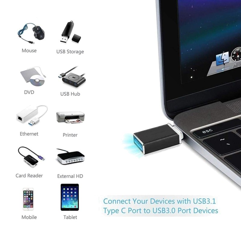 [Fast Transfer] Type C 3.0 OTG Adapter for Galaxy S22 S21 S20+ Ultra Note 20/10 gallery