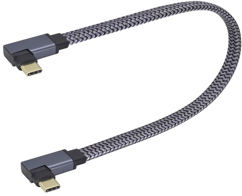 Flat Short Right Angled USB C to USB C Cable, 90 Degree 10Gbps 4K60Hz PD 60W …