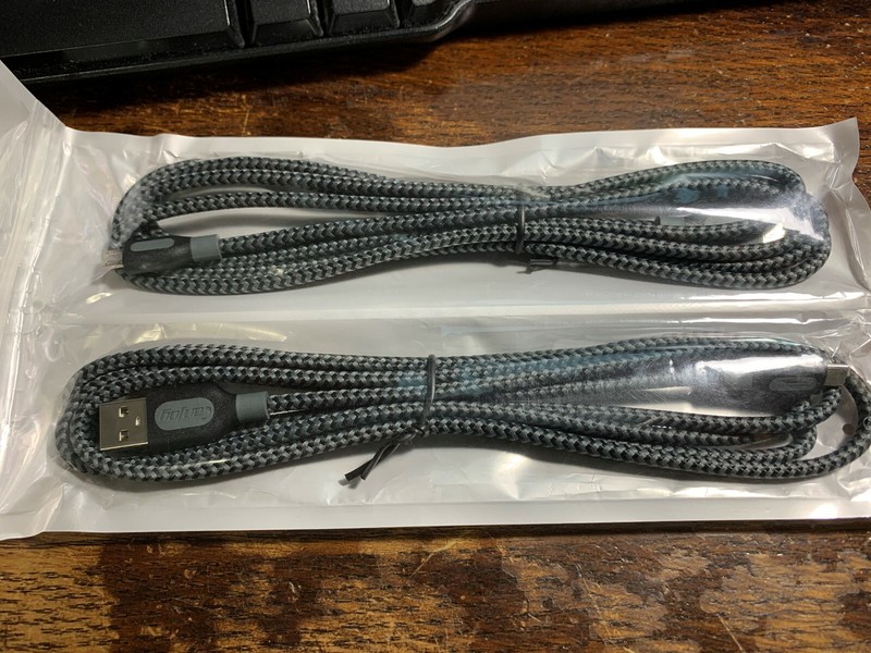 New Canjoy (2 Pack) Android USB Cable 6ft Nylon Braided Charger Cable