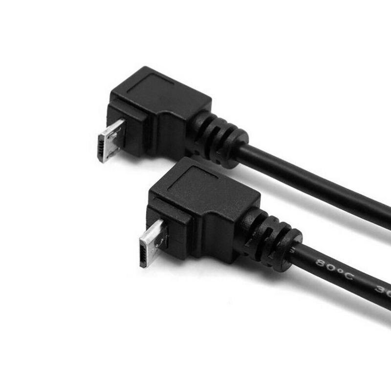 Micro USB High Speed Charging Right Left Angle 90 Degree Cable Charger Adapter gallery