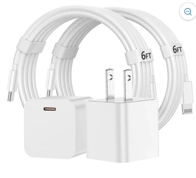 iPhone Charger Fast Charging,[MFi Certified] 2Pack 20W Type C Fast Charger Block