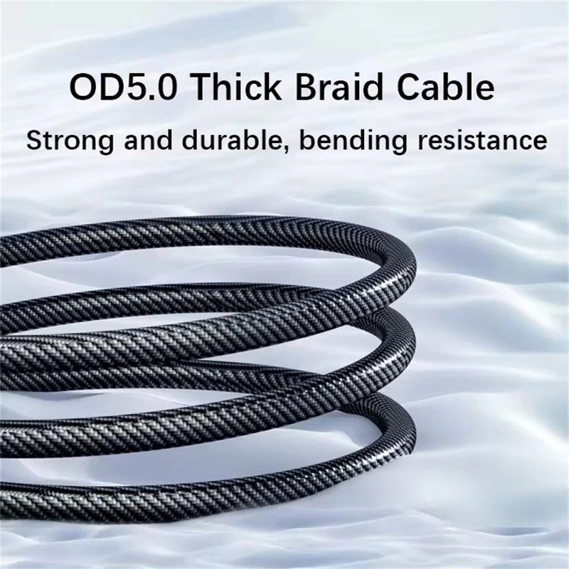 120w Super Fast USB Type-C Charging Braid Phone Charger Lead with Display LOT gallery