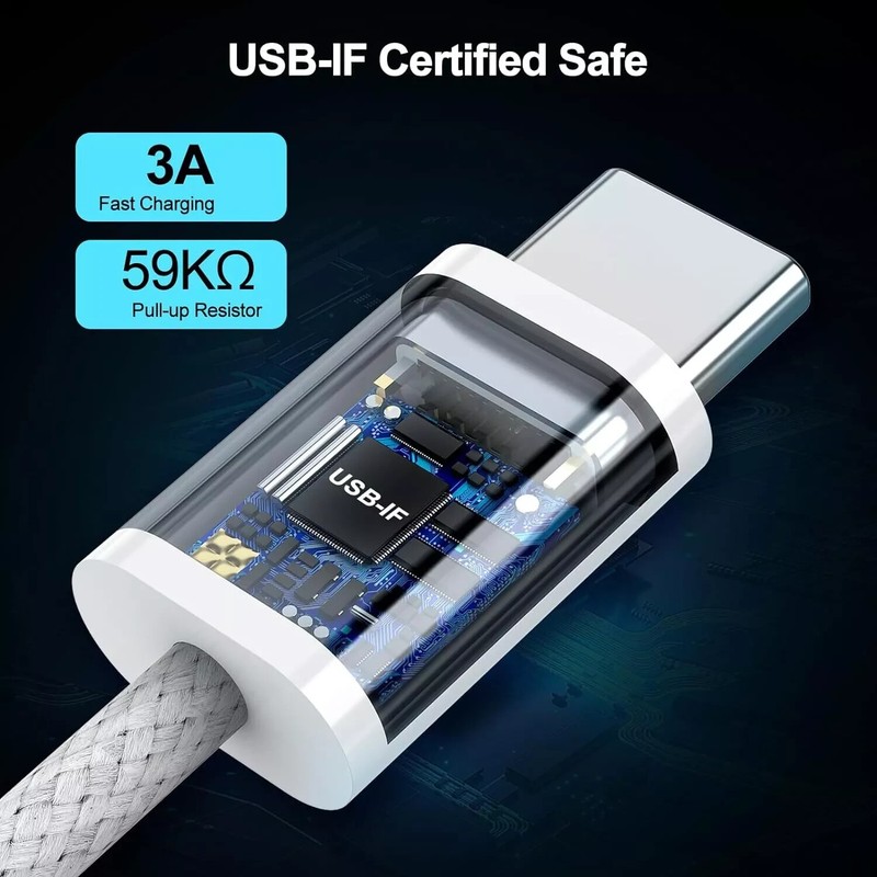 LOT 50 PACK USB-C to USB C Type-C Fast Charging Data SYNC Charger Cable Cord gallery