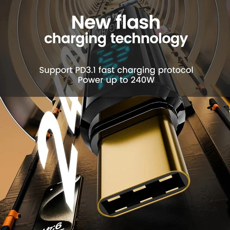 240W 5A USB4 Digital Display Cable, Type-C to Type-C OTG Supports 8K Video gallery