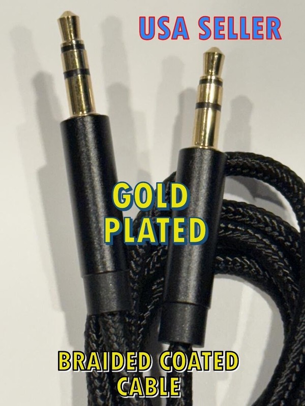 Male to Male 3.5mm Gold Plated Audio Cable-