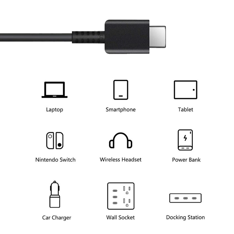 3 Pcs USB-C To USB-C Cable Fast PD Charger Lot For Android Samsung Charging Cord gallery
