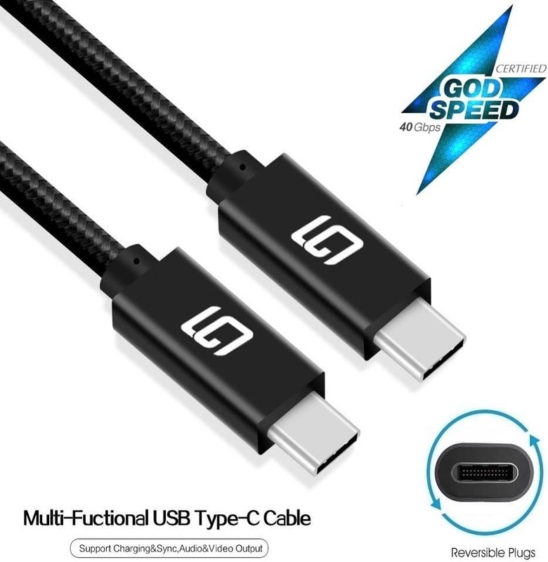 Compact 1.6ft USB-C Cable, 40Gbps SuperSpeed with Fast Charging Capabilities gallery
