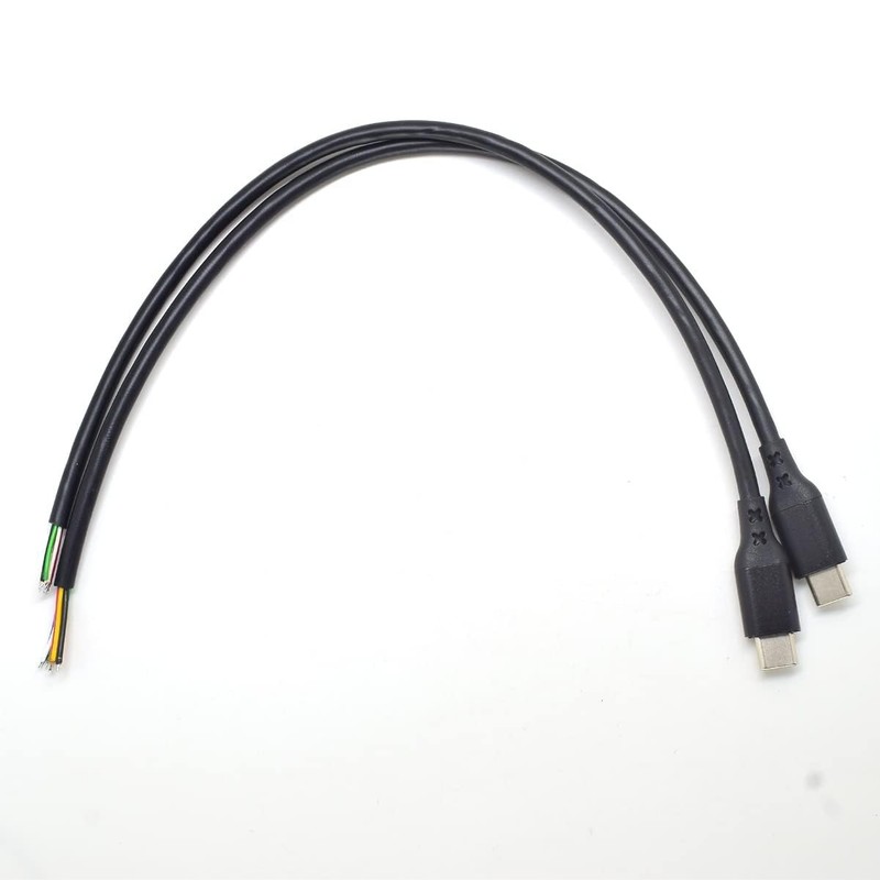 USB C Male 5A Power Cable - 2 Pack of 1FT DIY 6 Pin Pigtails for Versatile Use gallery