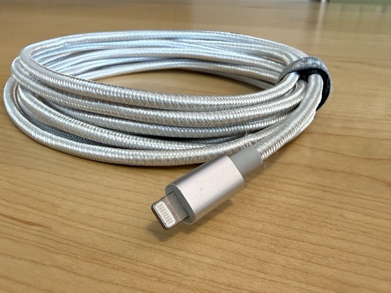 Anker 10ft USB-C to iPhone Cable MFi Fast Charge Braided OEM Genuine Silver gallery