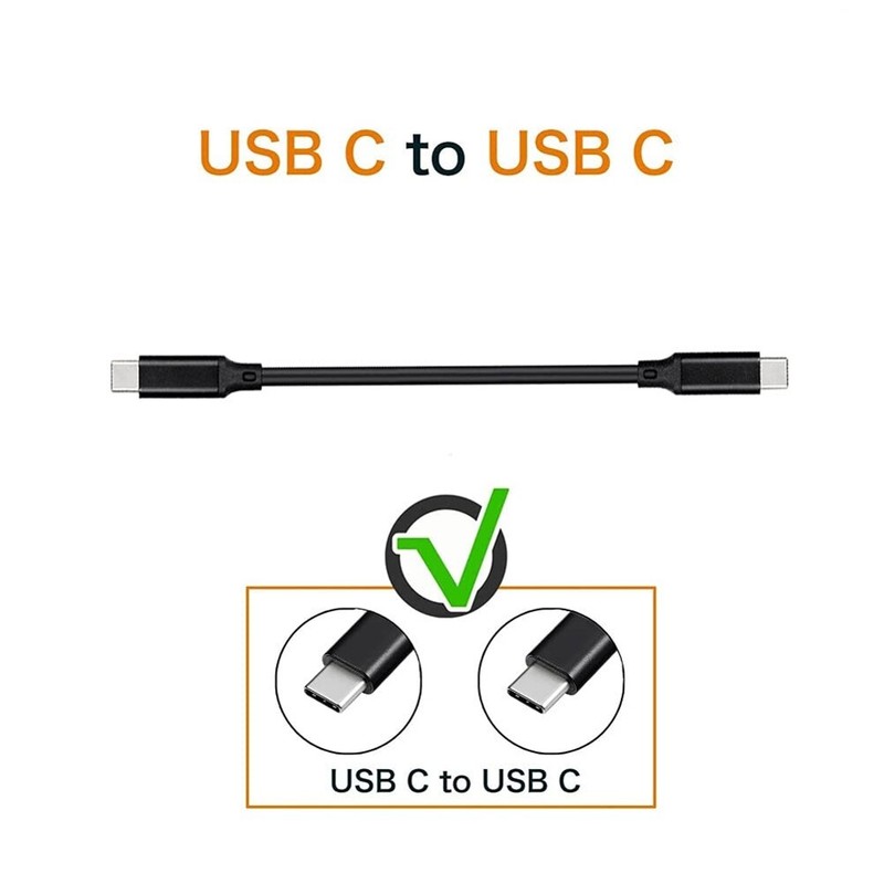 For Samsung Galaxy A71/A72/A73 - PD Fast Charge 1ft Short USB-C Cable Cord Power gallery