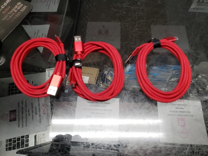 lot of 3 NEW Fast Charging / data Cables Cell Phone Type USB-MINI free ship